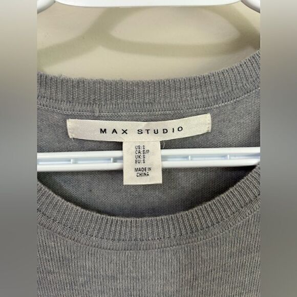 Max Studio Gray Long Sleeve Tunic - Picture 3 of 7